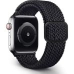 MobaxAksesuar Apple Watch 10 42mm - 38/40/41mm Kordon Örgü Tokalı Kordon 2/3/4/5/6/se/7/8/9 - Siyah - Ap 10/11 42/38-40-41mm