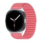 MobaxAksesuar Apple Watch 10/11 42mm-38/40/41mm Kordon Dalgalı Cırt Cırt Hasır Kordon 2/3/4/5/6/se/7/8/9 - Pembe - App 10/11 42mm