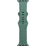 MobaxAksesuar Apple Watch 10/11 42MM-38/40/41MM Kordon Leopar Desen Yumuşak Silikon Kordon 2/3/4/5/6/se/7/8/9 - Çam Yeşili - Ap 10/11 42/38-40-41mm
