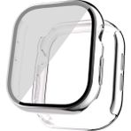 MobaxAksesuar Apple Watch 10/11 Serisi 46mm Electroplatink Çerçeveli Parlak Kenarlı Ekran Koruyuculu Sert Kasa Koruyucu 36 - App 46mm - Gümüş
