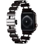 MobaxAksesuar Apple Watch 10/11 Serisi 46mm Kordon Merdiven Dizayn Metal Kordon 96 - Ap 42mm - Siyah