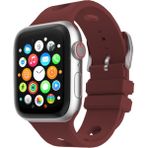 MobaxAksesuar Apple Watch 10/11 Serisi 46MM Kordon Scuba Diving Dalgıç Silikon Band 147 - Mürdüm - Ap 46mm