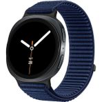 MobaxAksesuar Apple Watch 44/45/46/49mm Kordon Dalgalı Cırt Cırt Hasır Kordon 2/3/4/5/6/se/7/8/9/10/11/ultra - Ap Ultra 49mm - Lacivert