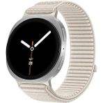 MobaxAksesuar Apple Watch 44/45/46/49mm Kordon Dalgalı Cırt Cırt Hasır Kordon 2/3/4/5/6/se/7/8/9/10/11/ultra - Ap Ultra 49mm - Starlight