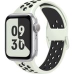 MobaxAksesuar Apple Watch 44/45/46/49mm Kordon Delikli Spor Kordon 2/3/4/5/6/se/7/8/9/10/11/ultra - Antique White - Ap 42-44-45-46-49mm