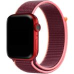 MobaxAksesuar Apple Watch 44/45/46/49mm Kordon Hasır Kordon 2/3/4/5/6/se/7/8/9/10/11/ultra - Erik Kırmızı - Ap 42-44-45-46-49mm