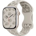 MobaxAksesuar Apple Watch 44/45/46/49mm Kordon Kabartmalı Gonca Kiraz Silikon Kordon 2/3/4/5/6/se/7/8/9/10/11/ultra - Starlight - PATİ 44-45-46-49mm