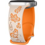 MobaxAksesuar Apple Watch 44/45/46/49mm Kordon Kelebek Desen Yumuşak Silikon Kordon 2/3/4/5/6/se/7/8/9/10/11/ultra - Klbk-Ap 42-44-45-46-49mm - Turuncu