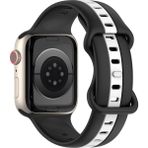 MobaxAksesuar Apple Watch 44/45/46/49mm Kordon Line Ayarlanır Spor Kordon 2/3/4/5/6/se/7/8/9/10/11/ultra - Siyah - Beyaz - Ap 42-44-45-46-49mm