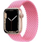 MobaxAksesuar Apple Watch 44/45/46/49mm Kordon Medium Örgü Solo Loop Kordon 32 147mm 2/3/4/5/6/se/7/8/9/10/11/ultra - Pembe - Ap 42-44-45-46-49mm