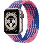 MobaxAksesuar Apple Watch 44/45/46/49mm Kordon Medium Örgü Solo Loop Kordon 32 147mm 2/3/4/5/6/se/7/8/9/10/11/ultra - Pembe - Mavi - Ap 42-44-45-46-49mm