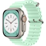 MobaxAksesuar Apple Watch 44/45/46/49mm Kordon Ocean Silikon Kordon 2/3/4/5/6/se/7/8/9/10/11/ultra - Deniz Mavisi - Ap 42-44-45-46-49mm