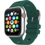 MobaxAksesuar Apple Watch 44/45/46/49MM Kordon Scuba Diving Dalgıç Silikon Band 147 2/3/4/5/6/se/7/8/9/10/11/ultra - Koyu Yeşil - Ap 42-44-45-46-49mm