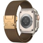MobaxAksesuar Apple Watch 44MM Kordon Titanyum Kelebek Klipsli Milano Loop 121 - Desert Sand - Ap 44mm