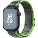 MobaxAksesuar Apple Watch 7 8 9 45MM Kordon 2023 Point Hasır Kordon Strap Kayış - Yeşil - Ap 45mm