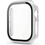 MobaxAksesuar Apple Watch 7/8/9 41mm Full Kasa Korumalı Ekran Koruyucu - Gümüş - Ap 41mm