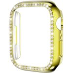 MobaxAksesuar Apple Watch 7/8/9 41mm Kenar Taşlı Kasa Koruyucu - Gold - Apple Watch 41mm