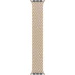 MobaxAksesuar Apple Watch 7/8/9 41mm Kordon Medium Örgü Solo Loop Kordon 32 - Gold - Ap 41mm