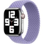 MobaxAksesuar Apple Watch 7/8/9 41mm Kordon Medium Örgü Solo Loop Kordon 32 - Lila - Ap 41mm