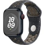 MobaxAksesuar Apple Watch 7/8/9 45mm Kordon 2023 Point Delikli Silikon Strap Kayış - Siyah - Ap 45mm