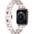 MobaxAksesuar Apple Watch 7/8/9 45mm Kordon Merdiven Dizayn Metal Kordon 96 - Ap 45mm - Starlight