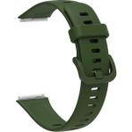 MobaxAksesuar Huawei Band 7 Kordon Silikon Kordon 71 - Koyu Yeşil - Huw Band 7