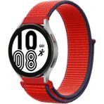 MobaxAksesuar Huawei Honor Magic 2 42MM Kordon Hasır Kordon - Tricolor Red - Hnr Mgc 42mm