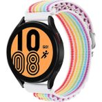 MobaxAksesuar Huawei Watch GT 6/5/4/3/2 Pro 46mm Ultimate SE Elite Kordon Alpine Loop Kordon 22mm - Beyaz Gökkuşağı - Huw 22mm