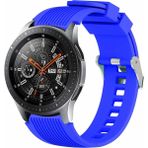 MobaxAksesuar Huawei Watch GT 6/5/4/3/2 Pro 46mm Ultimate SE Elite Kordon Çizgili Silikon Kordon - Mavi - Huw 22mm