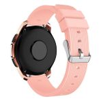 MobaxAksesuar Huawei Watch GT 6/5/4/3/2 Pro 46mm Ultimate SE Elite Kordon Çizgili Silikon Kordon - Pembe - Huw 22mm