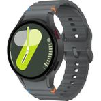 MobaxAksesuar Huawei Watch GT 6/5/4/3/2 Pro 46mm Ultimate SE Elite Kordon Dekoratif Örgü Çizgili Spor Silikon Kayış - Huw 22mm - Koyu Gri