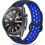 MobaxAksesuar Huawei Watch GT 6/5/4/3/2 Pro 46mm Ultimate SE Elite Kordon Delikli Spor Kordon - Siyah - Mavi - Huw 22mm