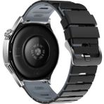 MobaxAksesuar Huawei Watch Gt 6/5/4/3/2 Pro 46MM Ultimate Se Elite Kordon Double Soft Yumuşak Silikon Band Str-27 - Siyah - Gri - Huw 22mm