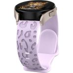 MobaxAksesuar Huawei Watch GT 6/5/4/3/2 Pro 46mm Ultimate SE Elite Kordon Leopar Desen Yumuşak Silikon Kordon - Huw 22mm - Lavendar