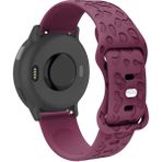 MobaxAksesuar Huawei Watch GT 6/5/4/3/2 Pro 46mm Ultimate SE Elite Kordon Leopar Desen Yumuşak Silikon Kordon - Huw 22mm - Şarap Kırmızısı