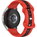 MobaxAksesuar Huawei Watch GT 6/5/4/3/2 Pro 46mm Ultimate SE Elite Kordon Line Ayarlanır Spor Kordon - Siyah - Kırmızı - Huw 22mm