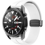 MobaxAksesuar Huawei Watch GT 6/5/4/3/2 Pro 46mm Ultimate SE Elite Kordon Magnetli Ayarlanır Silikon Kordon 22mm - Beyaz - Huw 22mm