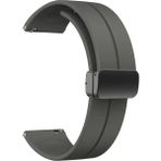 MobaxAksesuar Huawei Watch GT 6/5/4/3/2 Pro 46mm Ultimate SE Elite Kordon Magnetli Ayarlanır Silikon Kordon 22mm - Koyu Gri - Huw 22mm