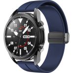 MobaxAksesuar Huawei Watch GT 6/5/4/3/2 Pro 46mm Ultimate SE Elite Kordon Magnetli Ayarlanır Silikon Kordon 22mm - Lacivert - Huw 22mm