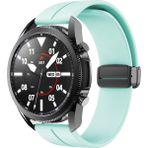 MobaxAksesuar Huawei Watch GT 6/5/4/3/2 Pro 46mm Ultimate SE Elite Kordon Magnetli Ayarlanır Silikon Kordon 22mm - Teal Tint - Huw 22mm