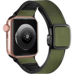 MobaxAksesuar Huawei Watch GT 6/5/4/3/2 Pro 46mm Ultimate SE Elite Kordon Magnetli PU Deri Kordon 22mm - Haki - Huw 22mm