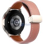 MobaxAksesuar Huawei Watch GT 6/5/4/3/2 Pro 46mm Ultimate SE Elite Kordon Magnetli PU Deri Kordon 22mm - Pembe - Huw 22mm