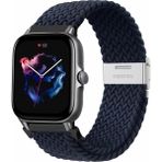 MobaxAksesuar Huawei Watch GT 6/5/4/3/2 Pro 46mm Ultimate SE Elite Kordon Metal Klipsli Flexi Örgü - Midnight Blue - Huw 22mm