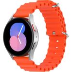 MobaxAksesuar Huawei Watch GT 6/5/4/3/2 Pro 46mm Ultimate SE Elite Kordon Ocean Silikon Kordon 22mm - Turuncu - Huw 22mm