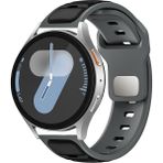 MobaxAksesuar Huawei Watch GT 6/5/4/3/2 Pro 46mm Ultimate SE Elite Kordon Oval Silikon Desen Renkli Band 135 - Gri - Siyah - Huw 22mm