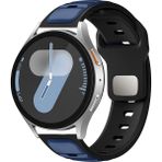 MobaxAksesuar Huawei Watch GT 6/5/4/3/2 Pro 46mm Ultimate SE Elite Kordon Oval Silikon Desen Renkli Band 135 - Lacivert - Siyah - Huw 22mm