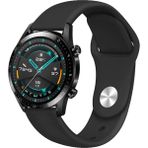 MobaxAksesuar Huawei Watch GT 6/5/4/3/2 Pro 46mm Ultimate SE Elite Kordon Silikon Spor Band - Siyah - Huw 22mm