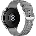 MobaxAksesuar Huawei Watch Gt Gt2 Gt3 Gt4 42MM/HONOR Magic 2 Kordon Lansman Kumaş Dikişli Silikon 102 - Gri - Huw 20mm
