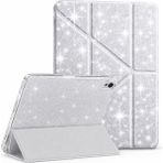 MobaxAksesuar iPad 11.nesil A16 11INÇ/10.NESIL 10.9inç Uyumlu Kılıf Simli Kalem Bölmeli Trifolding Case - iP 11/10.Nesil A16 - Gümüş