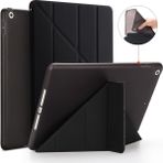 MobaxAksesuar iPad 2 3 4 Kılıf Trifolding Arkası Silikon Smart A1395 A1396 A1397 A1416 A1430 A1403 A1458 A1459-460 - iPad 2-3-4 - Siyah